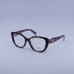 Prada PRB04VF 23A1O1 Eyeglasses Mauve Havana 55mm Cat Eye Frame
